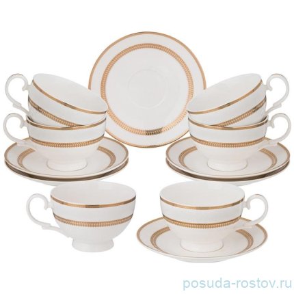 Набор чайных пар 300 мл 6 шт &quot;Праздничный&quot; / 345902