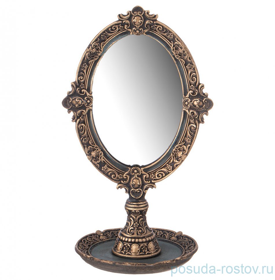 Зеркало настольное 15,5 х 12,7 х 17 см "Рококо" / 313525