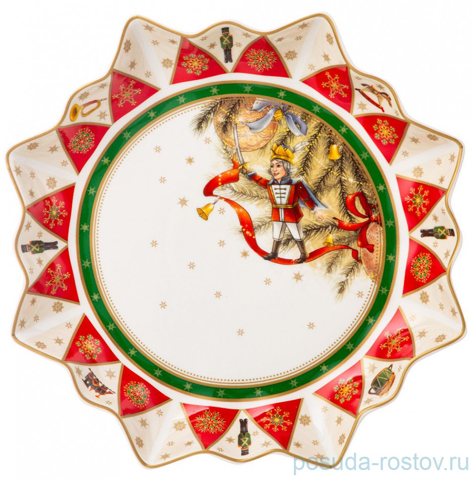 Блюдо 26 х 4 см фигурное "Щелкунчик" / 329443 Блюдо 26 х 4 см фигурное "Щелкунчик" / 329443