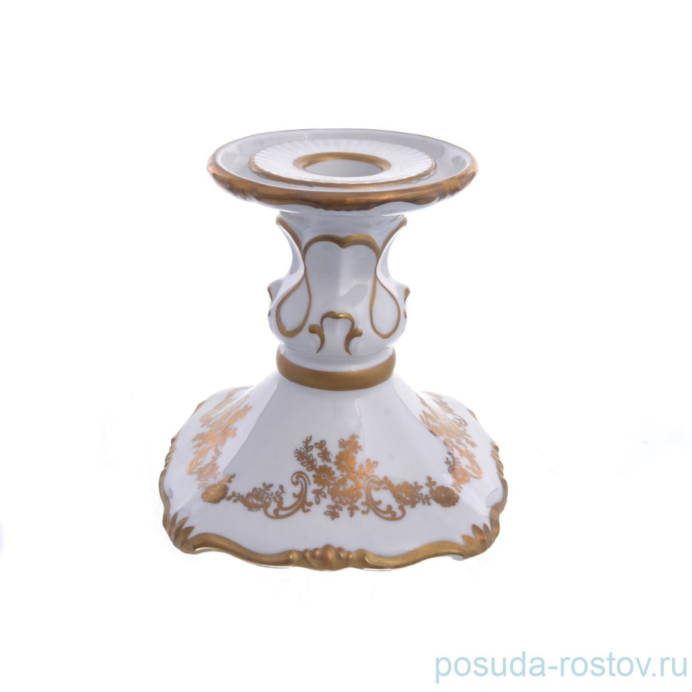 Подсвечник 28 см "Корона /Золотой узор /отводка золото" / 226630 Подсвечник 28 см "Корона /Золотой узор /отводка золото" / 226630