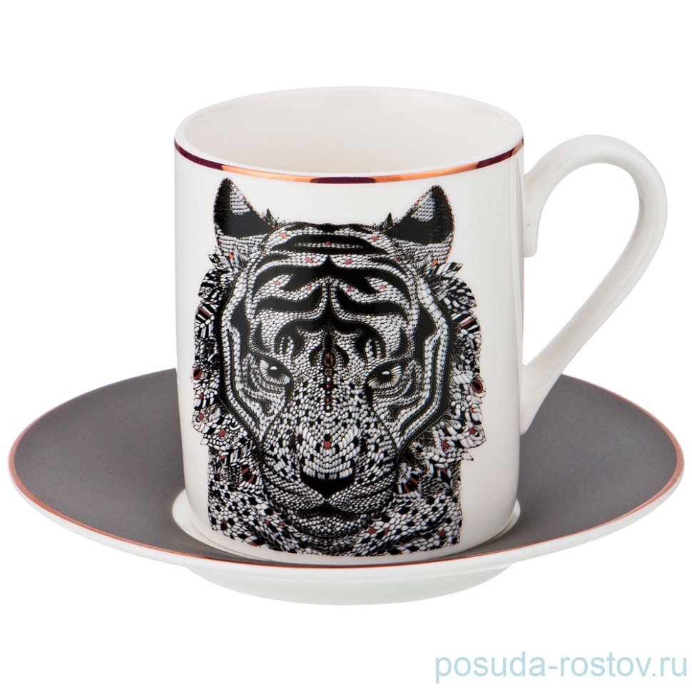 Кофейная пара 100 мл 1шт "Тигр" / 199020 Кофейная пара 100 мл 1шт "Тигр" / 199020