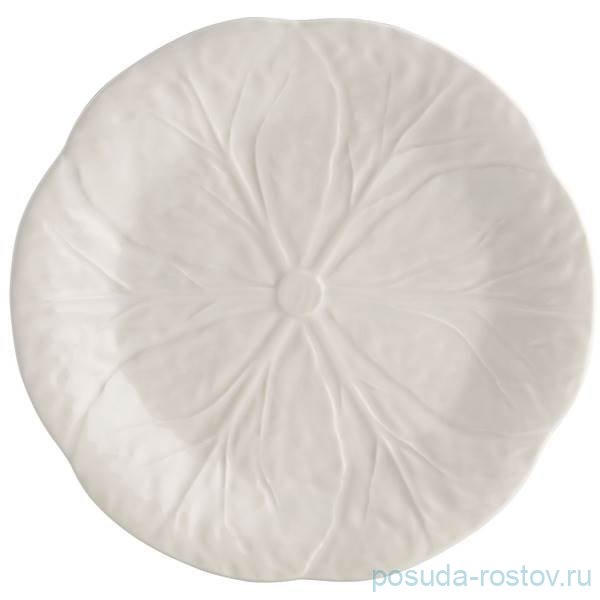 Тарелка 19 см бежевая "Капуста" / 337410