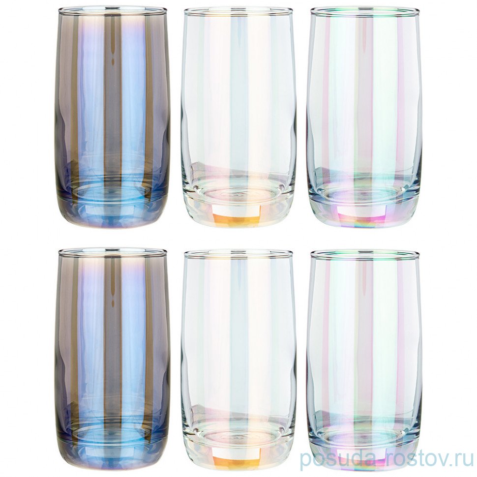 Стаканы для воды 330 мл 6 шт "времена года" / 268396