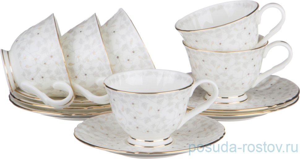 Набор кофейных пар 120 мл 6 шт "вивьен" / 189142