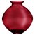 Ваза для цветов 26 см рубиновый "Neon" / 323158
