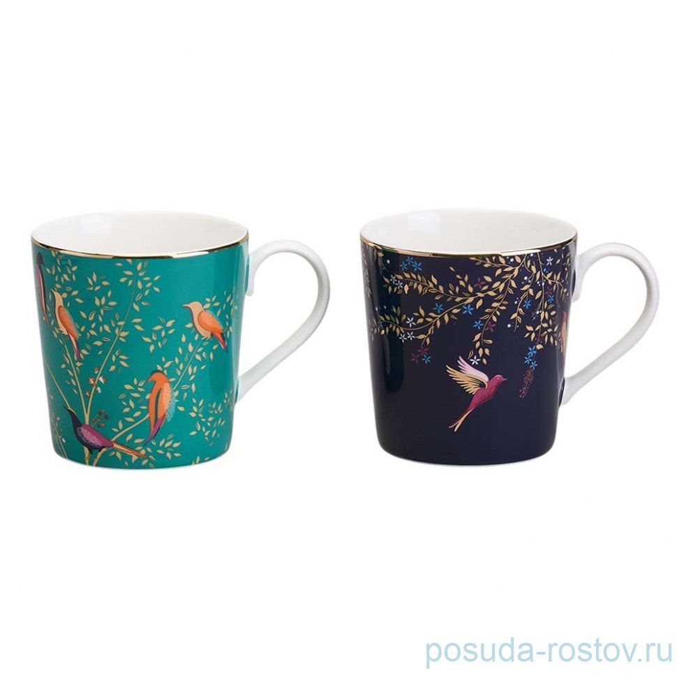 Набор кружек 380 мл 2 шт "Golden birds" / 368423