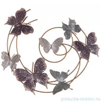 Панно настенное 54 х 48,3 х 5,1 см &quot;модный акцент /бабочки&quot; / 259318