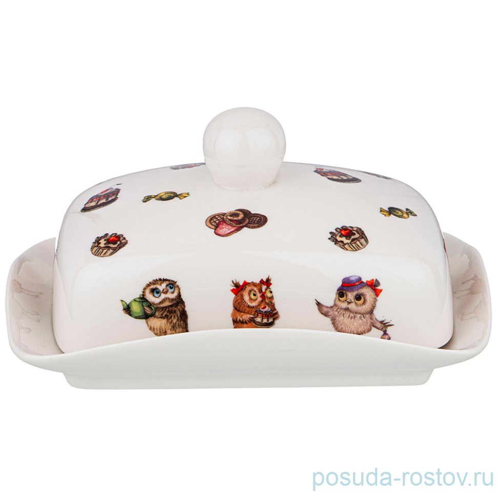 Масленка 17 х 13 х 9 см "совушки" / 225640