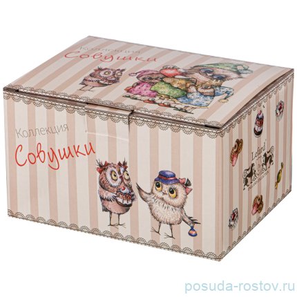 Масленка 17 х 13 х 9 см &quot;совушки&quot; / 225640