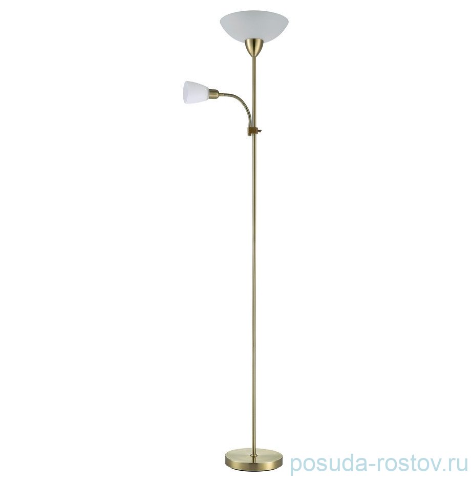 Торшер 2 рожковый "Gustav" бронза/белый / 304310