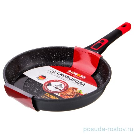 Сковорода 28 х 5,5 см съёмная ручка &quot;Agness&quot; / 198997
