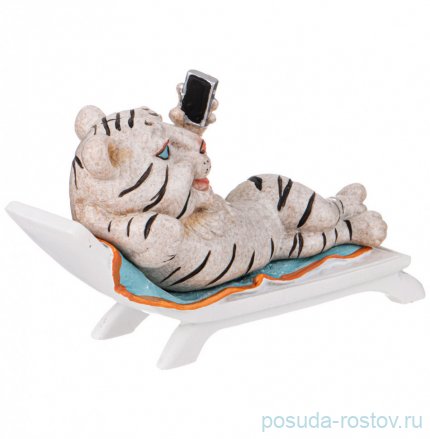 Фигурка 20 х 11 х 11 см белая &quot;тигруля&quot; / 268794