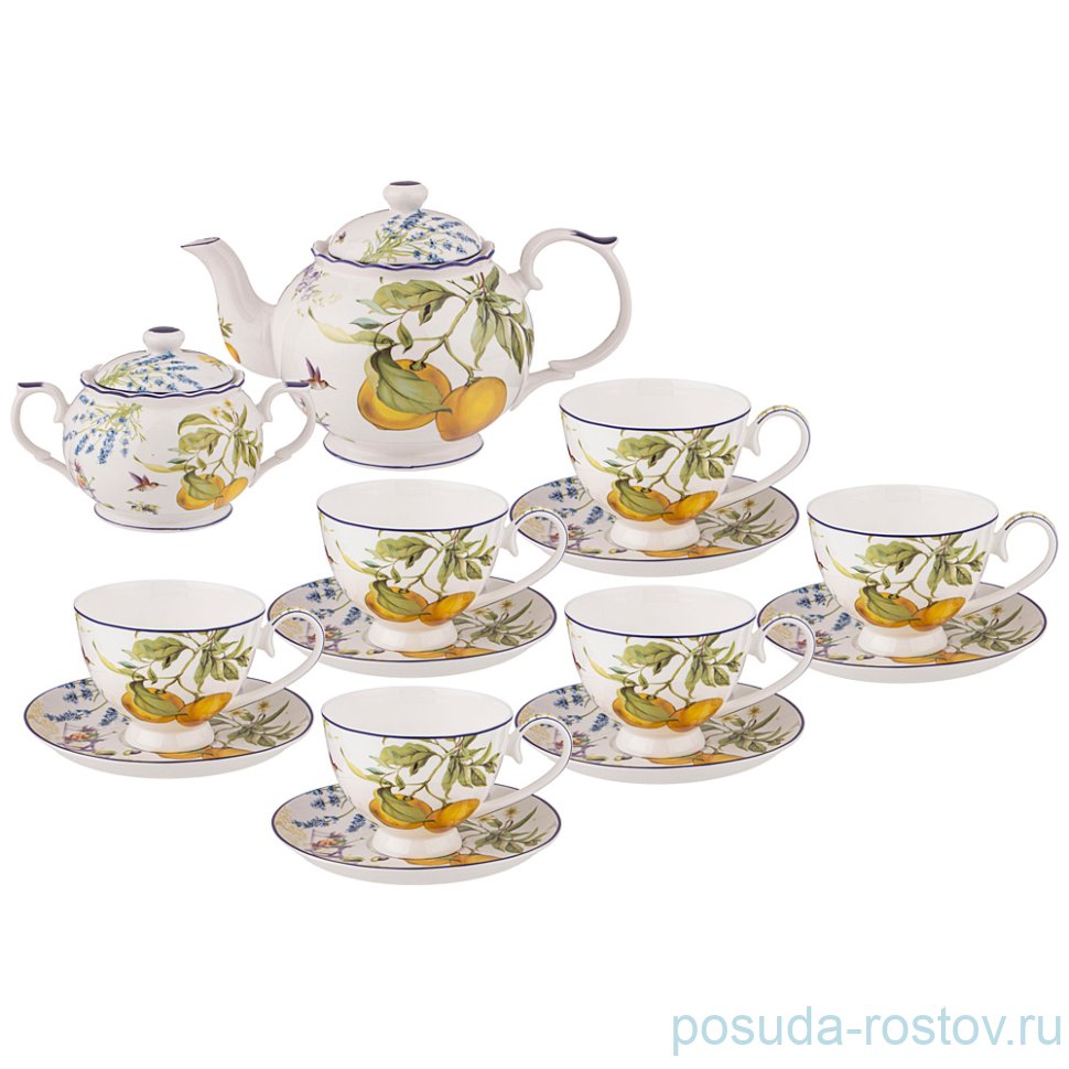 Чайный сервиз на 6 персон 14 предметов "Прованс /Лимоны" / 271675