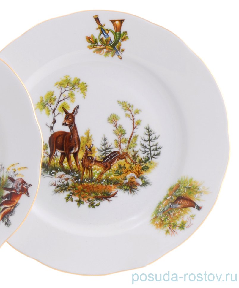 Набор тарелок 25 см 6 шт "Мэри-Энн /Охота" / 027867 Набор тарелок 25 см 6 шт "Мэри-Энн /Охота" / 027867