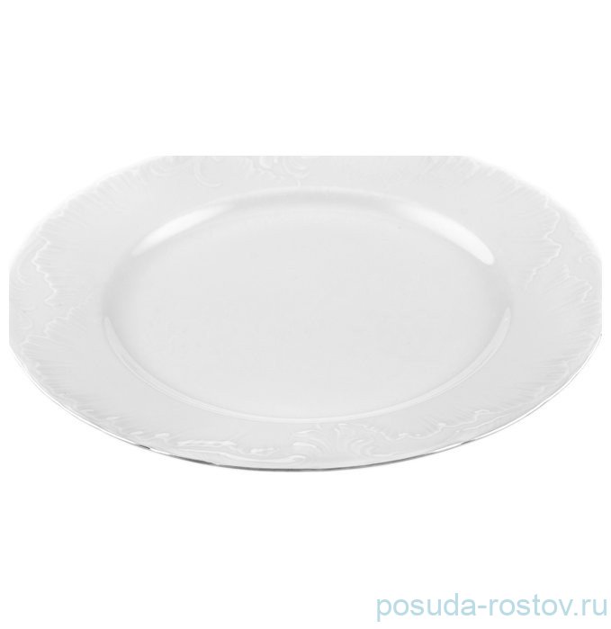 Блюдо 29 см круглое "Рококо /Отводка платина" / 138727 Блюдо 29 см круглое "Рококо /Отводка платина" / 138727
