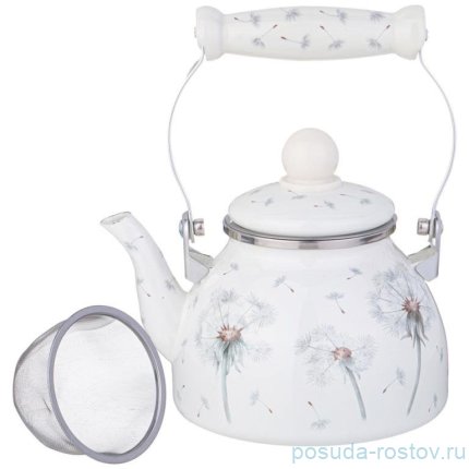 Чайник 1,2 л эмалированный со съемным фильтром &quot;Dandelion&quot; / 354169