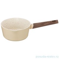 Ковшик 18 х 8,5 см антипригарное мраморное покрытие 1,7 л бежевый &quot;agness /латте&quot; / 211754