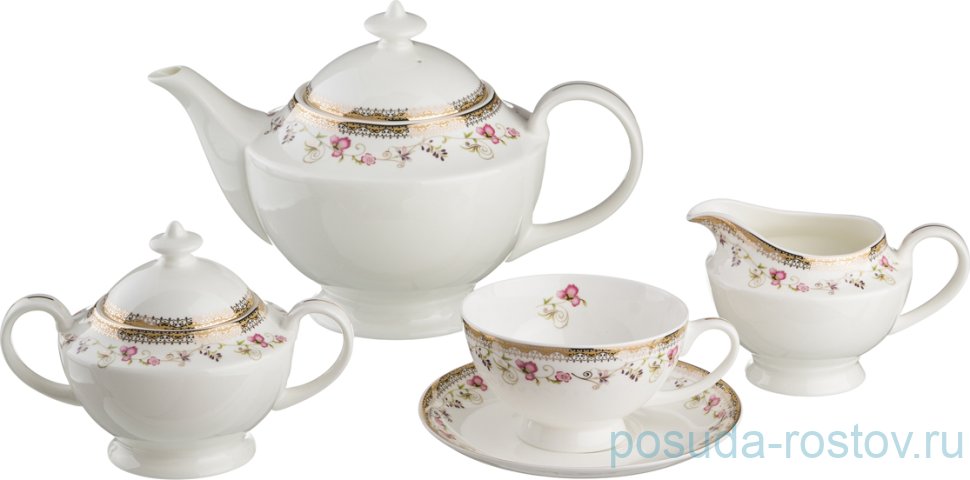 Чайный сервиз на 6 персон 15 предметов "Айвон" / 191044 Чайный сервиз на 6 персон 15 предметов "Айвон" / 191044