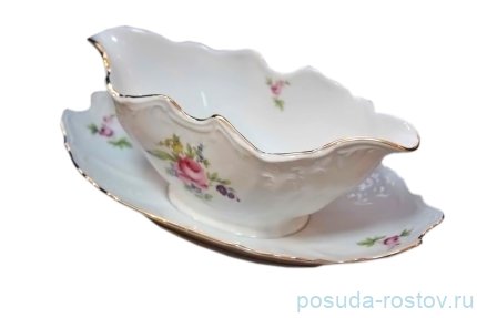 Соусник 500 мл с подставкой &quot;Бернадотт /Полевой цветок&quot; / 012477