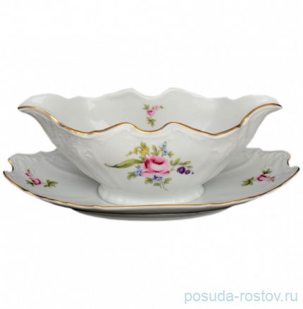 Соусник 500 мл с подставкой &quot;Бернадотт /Полевой цветок&quot; / 012477