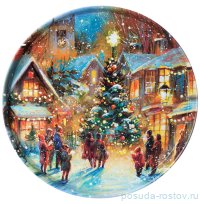 Поднос 33 х 2,1 см сервировочный &quot;Новый год&quot; / 293588