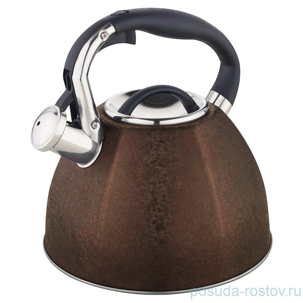 Чайник 3 л коричневый /со свистком /индукция капсульное дно "Agness" / 195860 Чайник 3 л коричневый /со свистком /индукция капсульное дно "Agness" / 195860