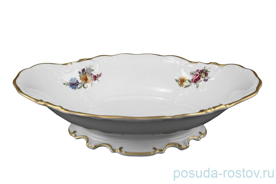 Блюдо овальное (глубокое) для хлеба н/н "Фредерика /Мейсенский букет" / 139216 Блюдо овальное (глубокое) для хлеба н/н "Фредерика /Мейсенский букет" / 139216