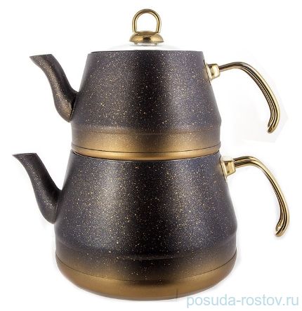 Набор чайников 2 предмета (заварочный 1,8 л, чайник 3,75 л) &quot;Tea Pot Sets /Gold&quot; / 149046
