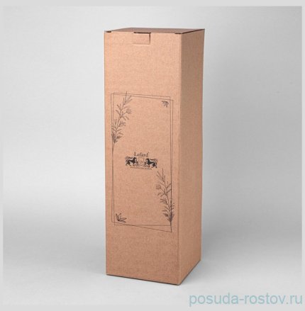 Ваза керамическая 15*15*46,5 см  цвет: серый / 361275