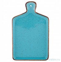 Блюдо для сервировки 21,5 х 13,2 х 2 см с ручкой голубое &quot;riviera&quot; / 323218