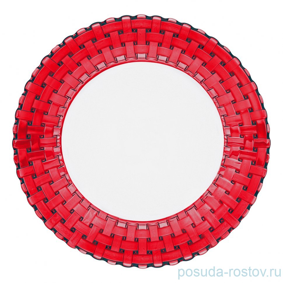 Набор тарелок 27 см 2 шт красные "Bossa Nova" / 349415