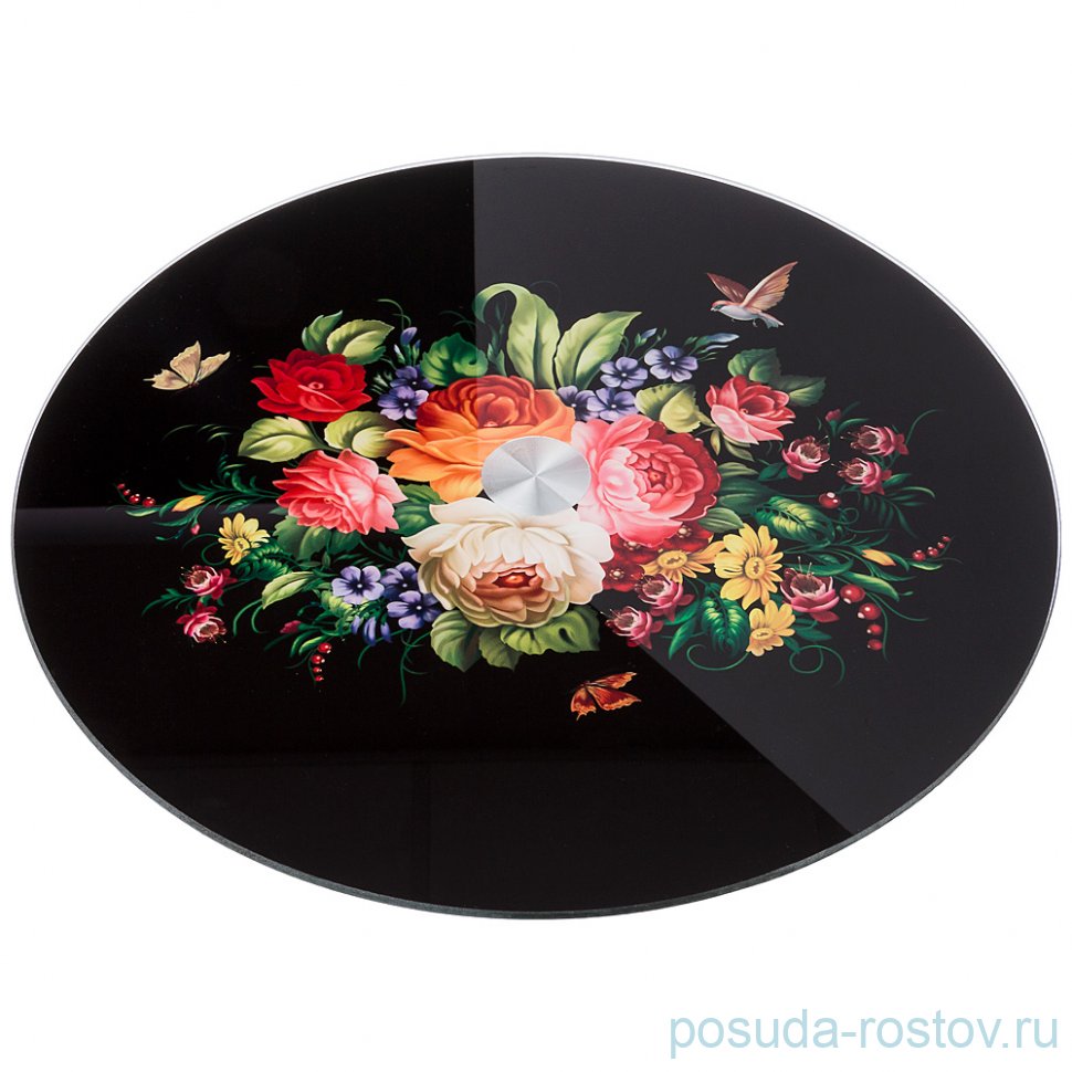 Блюдо 32 х 3 см вращающееся круглое "Роскошный сад" / 198623 Блюдо 32 х 3 см вращающееся круглое "Роскошный сад" / 198623