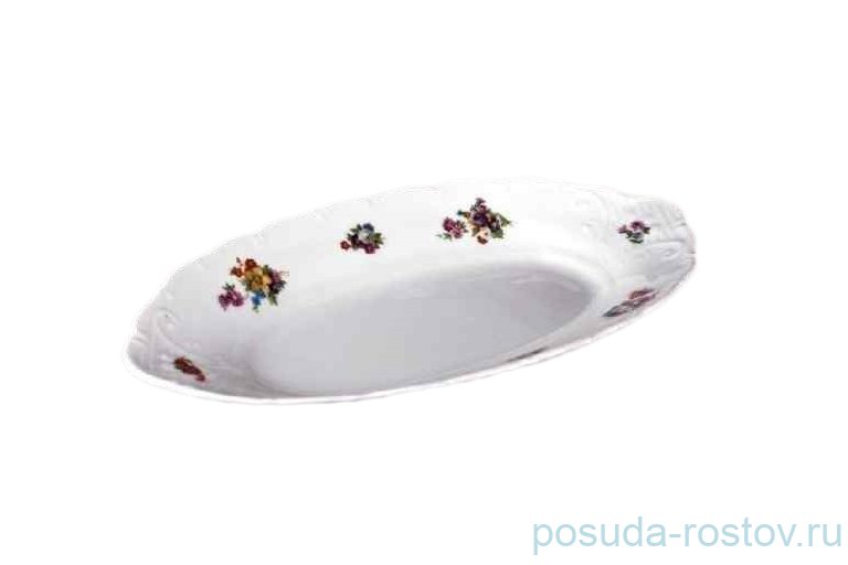 Блюдо 26 см овальное Bohemia Porcelan Moritz Zdekauer 1810 s.r.o. "Лиана /Весенний букет" / 046558 Блюдо 26 см овальное Bohemia Porcelan Moritz Zdekauer 1810 s.r.o. "Лиана /Весенний букет" / 046558