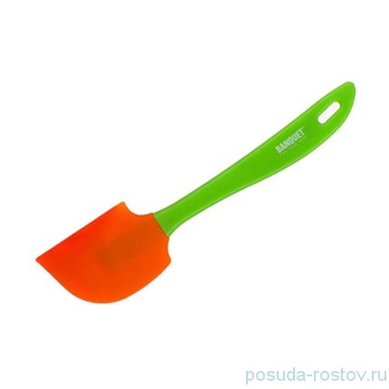 Лопаточка 18 см силикон зелено-оранжевый &quot;Banquet&quot; / 152391