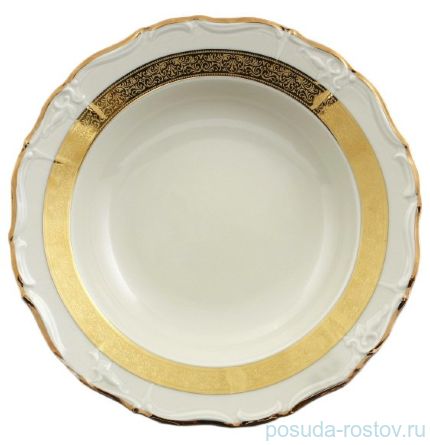 Набор тарелок 23 см 6 шт глубокие &quot;Мария-Луиза /Золотая лента /СК&quot; / 107922