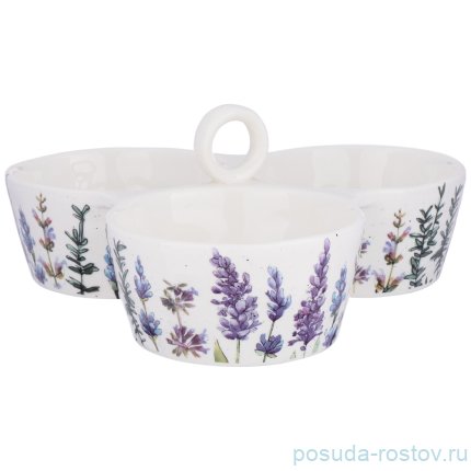 Менажница 19 х 19 х 7 см &quot;Лаванда&quot; / 254721