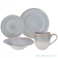 Набор посуды на 4 персоны 16 предметов серо-коричневый &quot;Traditions&quot; / 336802