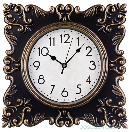 Часы настенные 30 х 30 см кварцевые &quot;ROYAL HOUSE/Антик коричневый&quot; / 187965