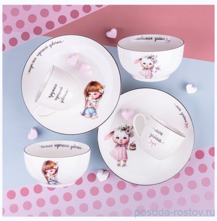 Детский набор 3 предмета &quot;Моя зайка&quot; / 279632