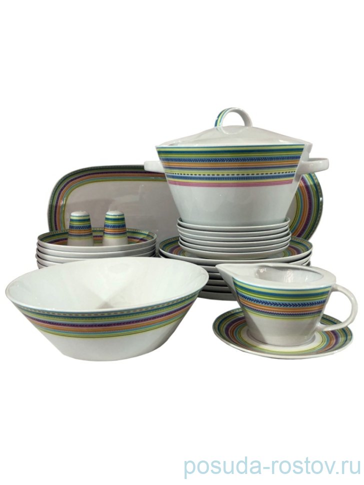 Столовый сервиз на 6 персон 27 предметов "Том /Радужное настроение" / 245841 Столовый сервиз на 6 персон 27 предметов "Том /Радужное настроение" / 245841