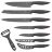 Набор ножей для кухни 8 предметов &quot;Stone Touch Line&quot; / 135609