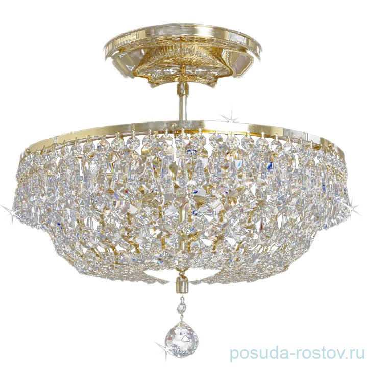 Люстра 6 рожковая хрусталь  Titania Lux "Титания Люкс" h-47 см, диаметр-40 см / 075483