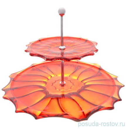 Этажерка 2-х ярусная &quot;Plantica /Красная&quot; / 231482