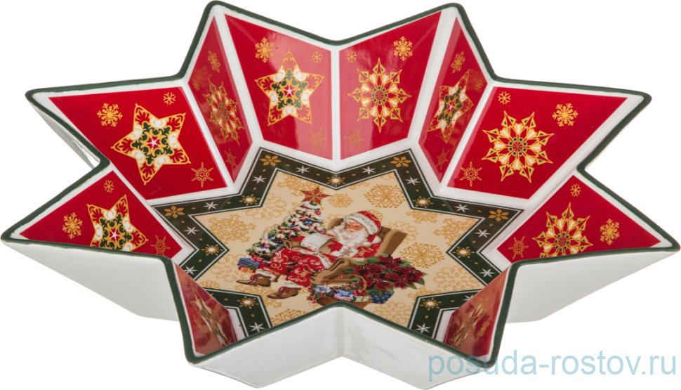 Салатник 32 см звезда "christmas collection /санта-клаус" / 192314 Салатник 32 см звезда "christmas collection /санта-клаус" / 192314