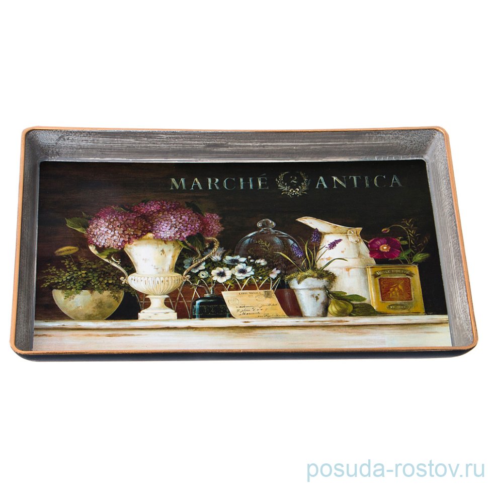 Поднос 27 х 19 см прямоугольный "Старинный прованс" / 186039