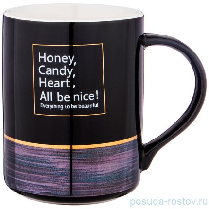 Кружка 400 мл чёрная &quot;Break time&quot; / 228757