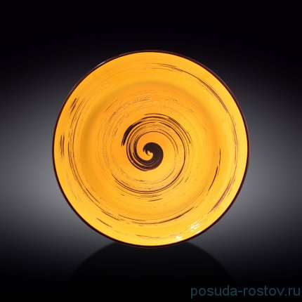 Тарелка 28,5 см глубокая жёлтая &quot;Spiral&quot; / 261611