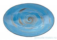 Салатник 30 x 19,5 x 7 см овальный голубой &quot;Spiral&quot; / 261678