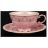 Набор чайных пар 200 мл 6 шт &quot;Соната /Розовый цветок&quot; розовая / 148704