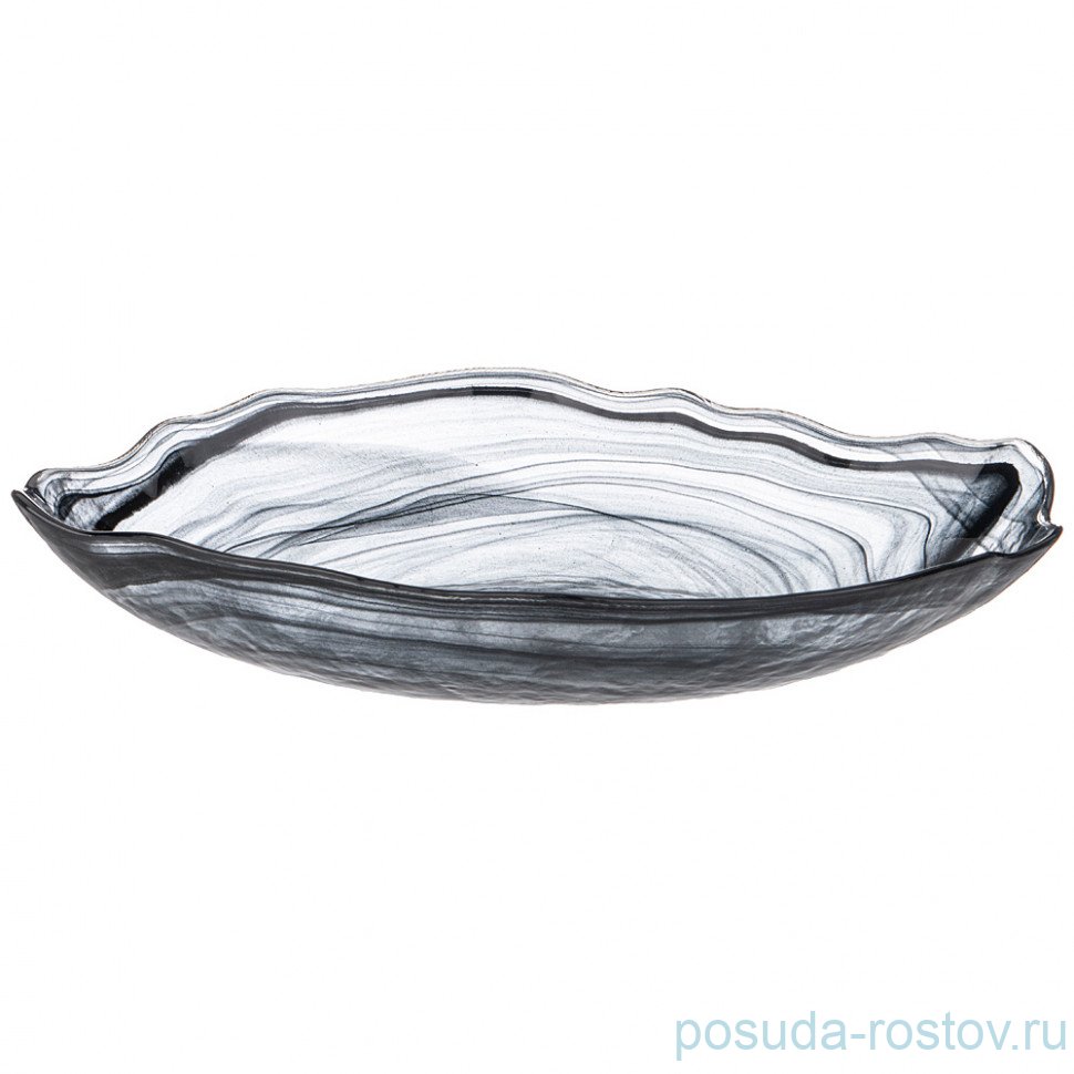 Блюдо 28 х 15,5 см овальное "Murano black" / 332135